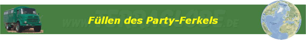 F�llen des Party-Ferkels