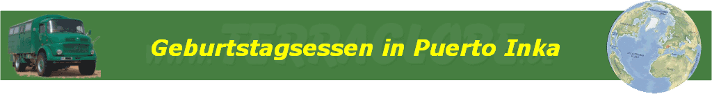 Geburtstagsessen in Puerto Inka