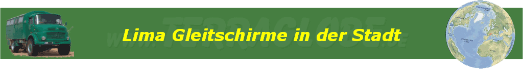 Lima Gleitschirme in der Stadt