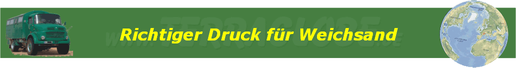 Richtiger Druck f�r Weichsand