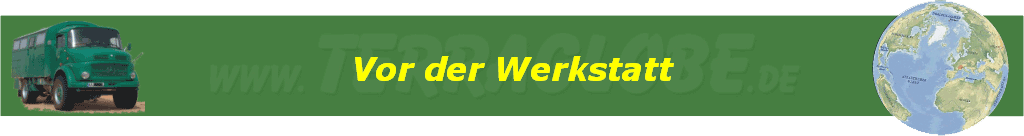 Vor der Werkstatt