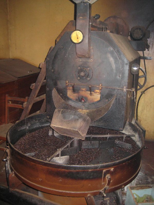Hier wird Kaffee geroestet