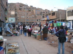 Markt auf der Baustelle
