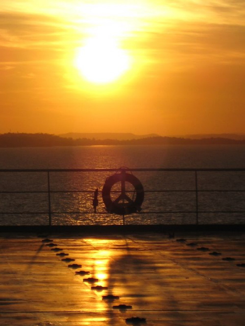 Sunset Salvador Rettungsring gross